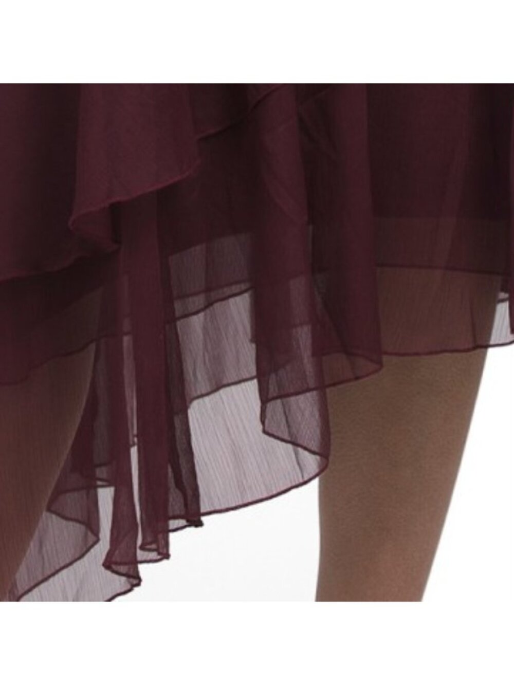 AMUR Emaline Chiffon Cascade Dress - Picture 5 of 5